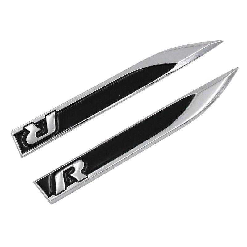 R Badge - for Volkswagen Metal Wing Decal – Carjackd