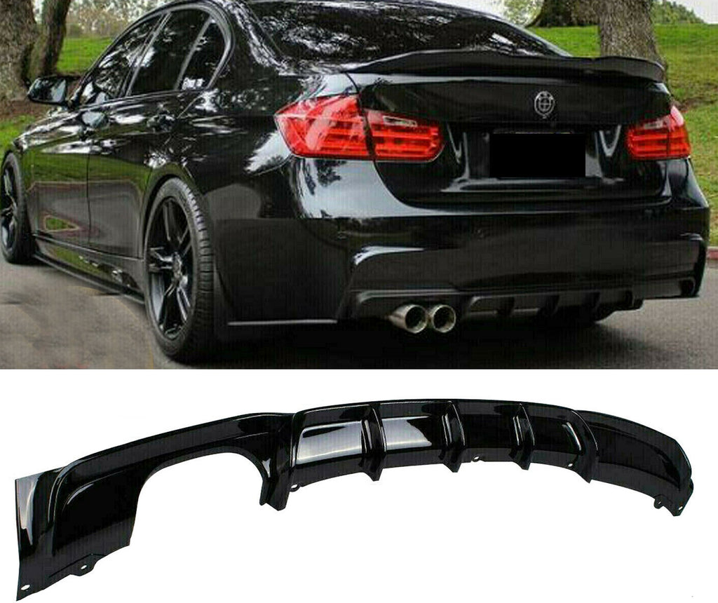 Gloss Black Rear Bumper Diffuser For BMW 3 Series F30/F31 M Sport | Performance Style, ABS Material