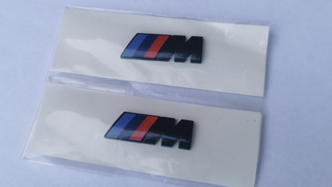 Gloss Black BMW Side Wing M Badges